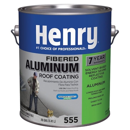 Henry Henry Smooth Aluminum Fibered Aluminum Aluminum Roof Coating 0.9 gal HE555042